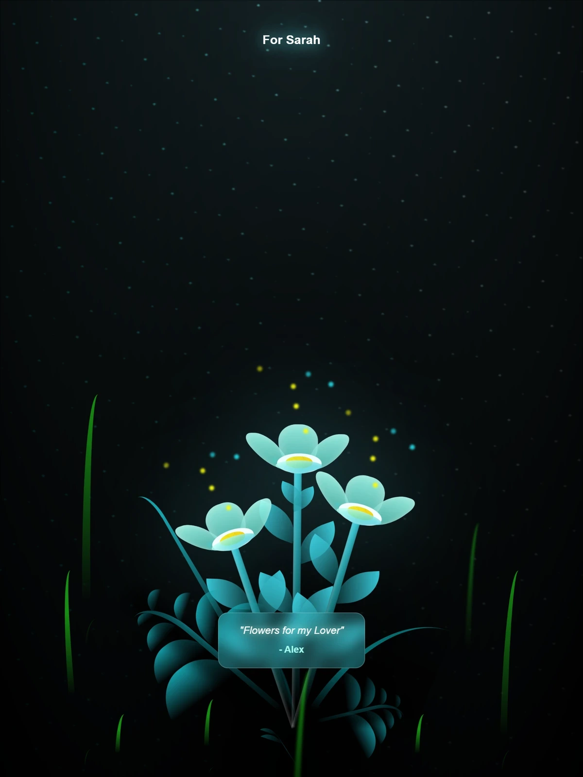Preview of Virtual Flowers animated gift